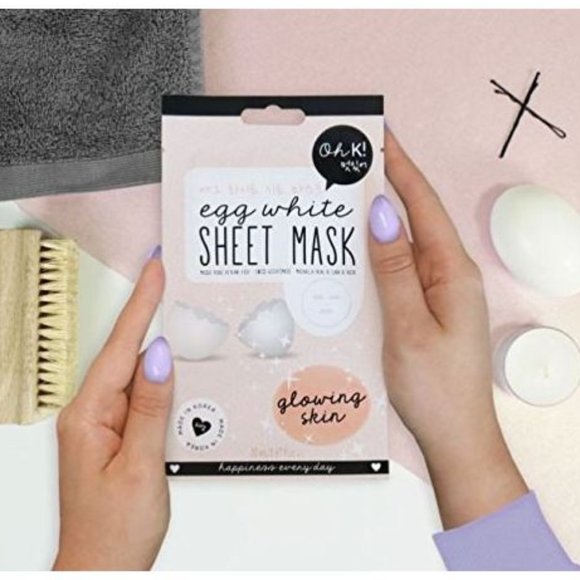 Oh K! Egg White Sheet Mask NEW NWT Anti-aging - Picture 5 of 12